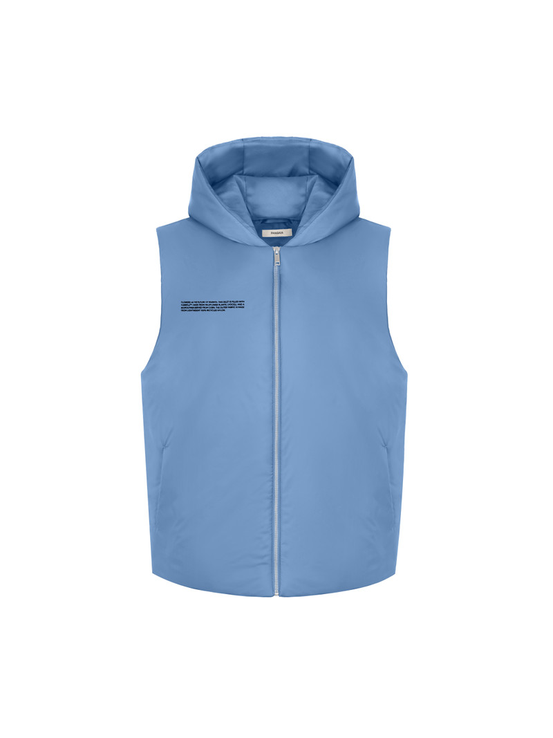 PANGAIA Mens DNA Flower-Warmth Gilet - Summit Blue outlook