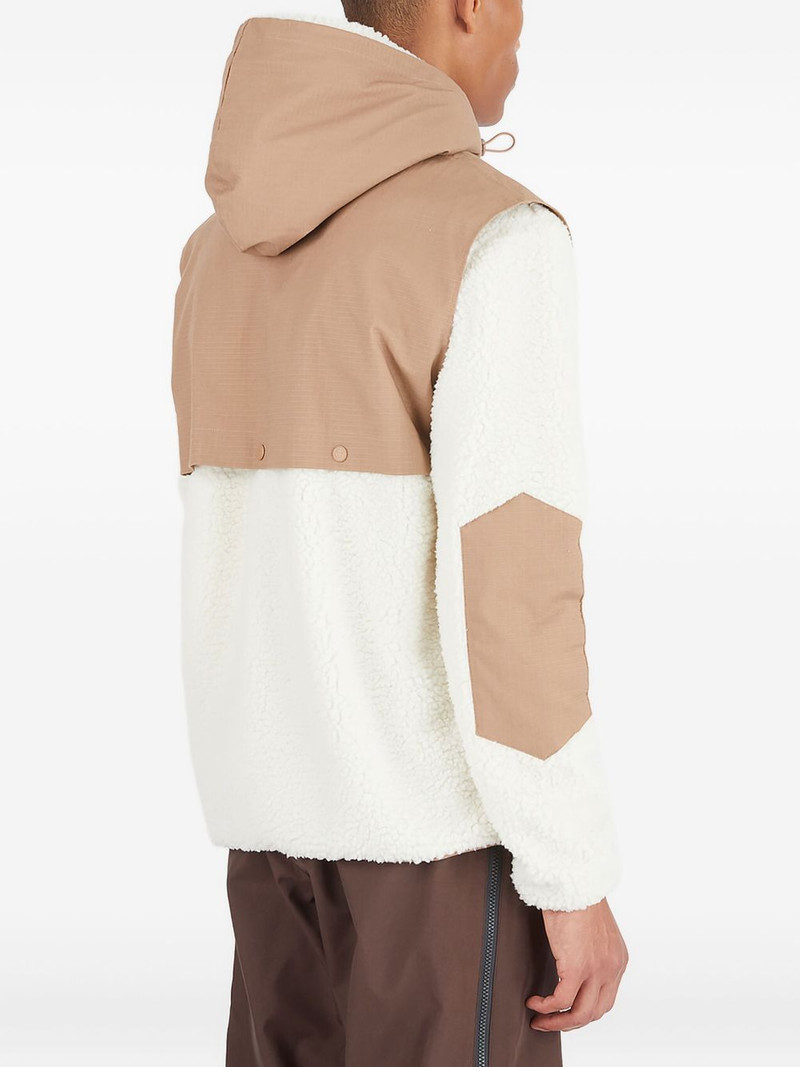 fleece-paneled hoodie 4