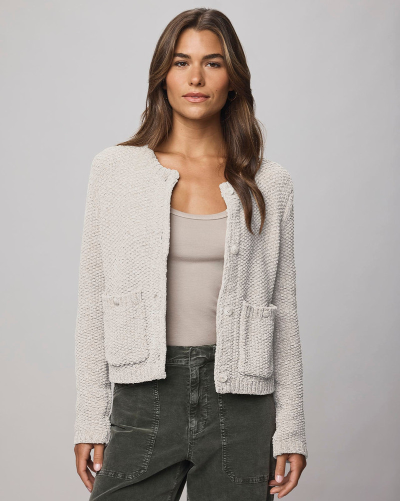 Andrea Chenille Crop Cardigan 3