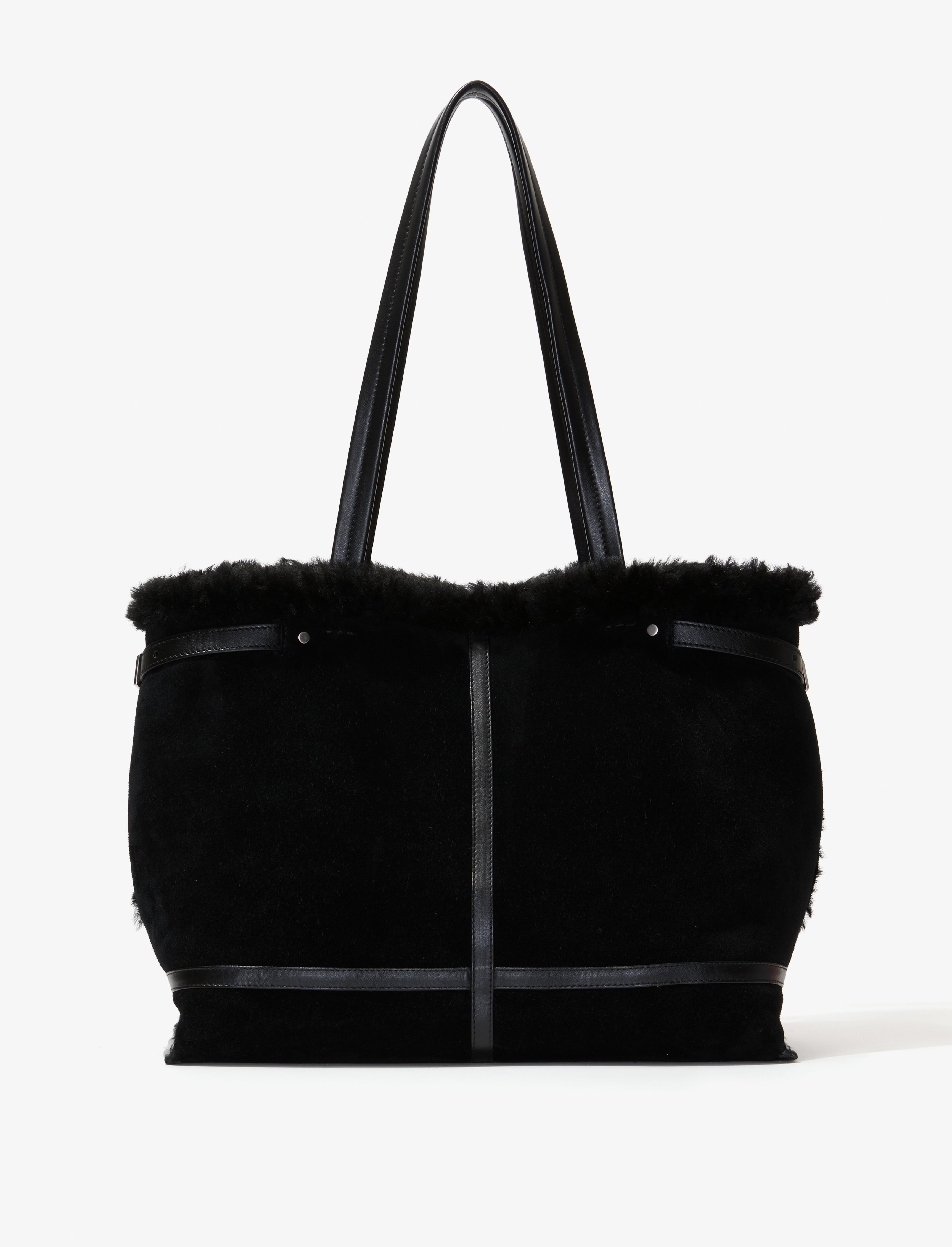 Days Tote in Suede Shearling - 4