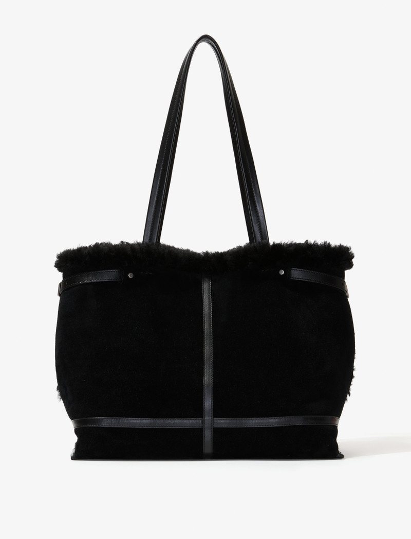 Days Tote in Suede Shearling 4