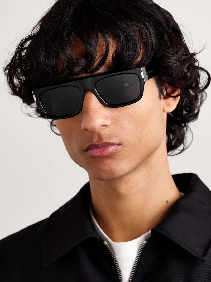 SAINT LAURENT D-Frame Recycled-Acetate Sunglasses outlook