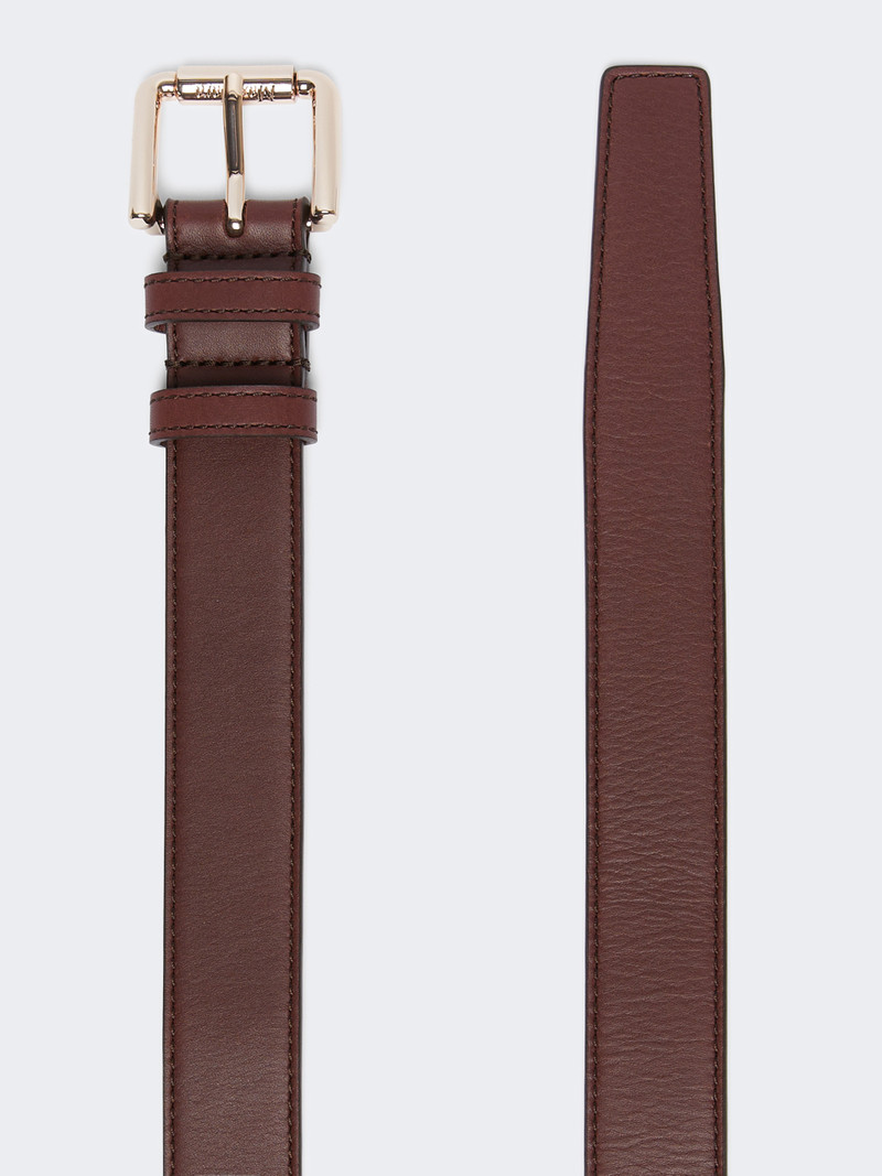 Max Mara NEWBUCKLE35LONG Leather belt outlook