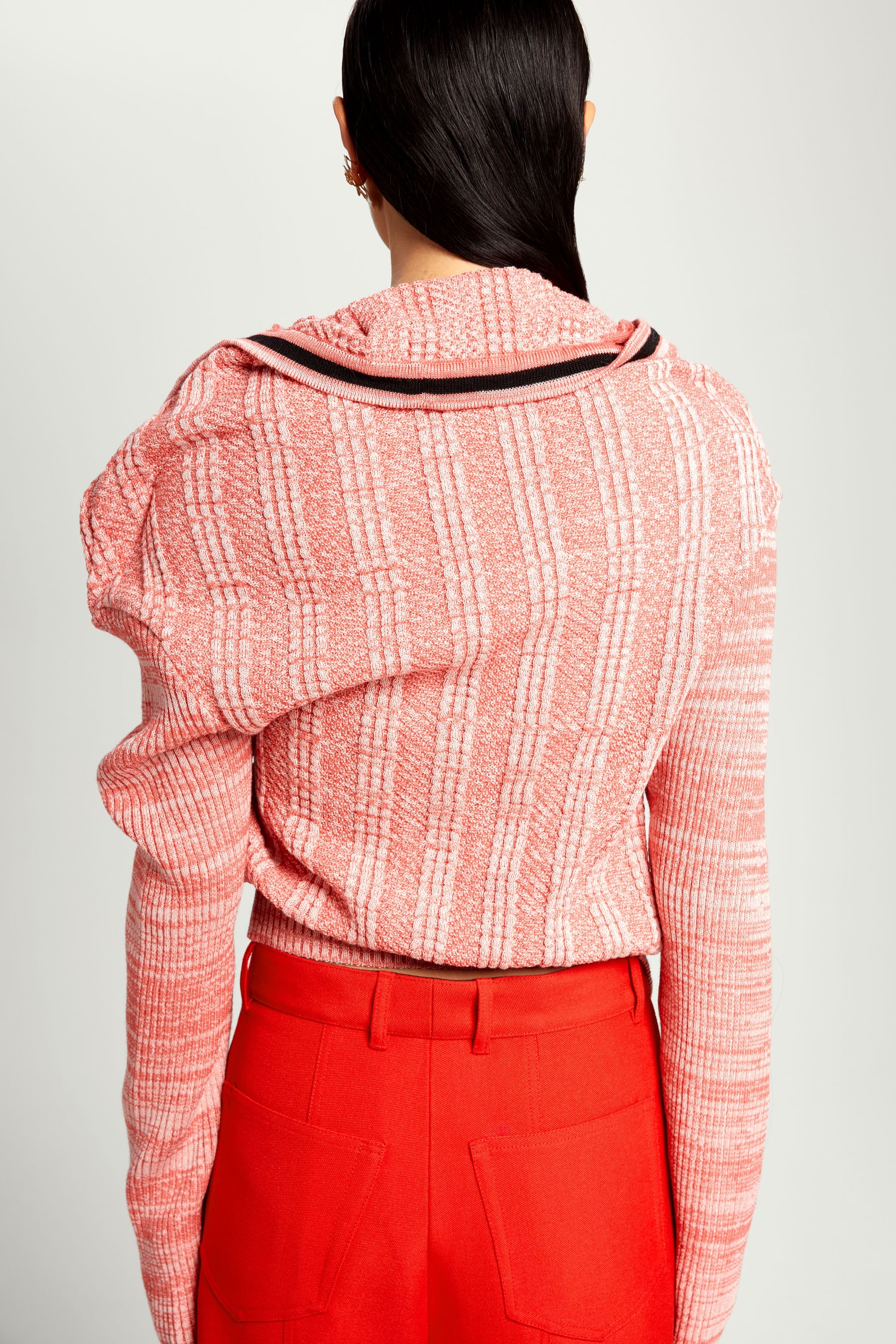Classic Ruffle Necklace Cardigan - 7