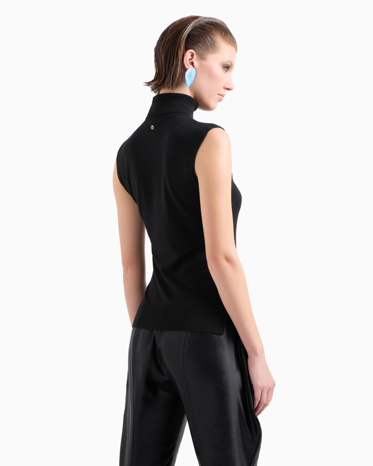 Virgin wool mock-neck top - 3