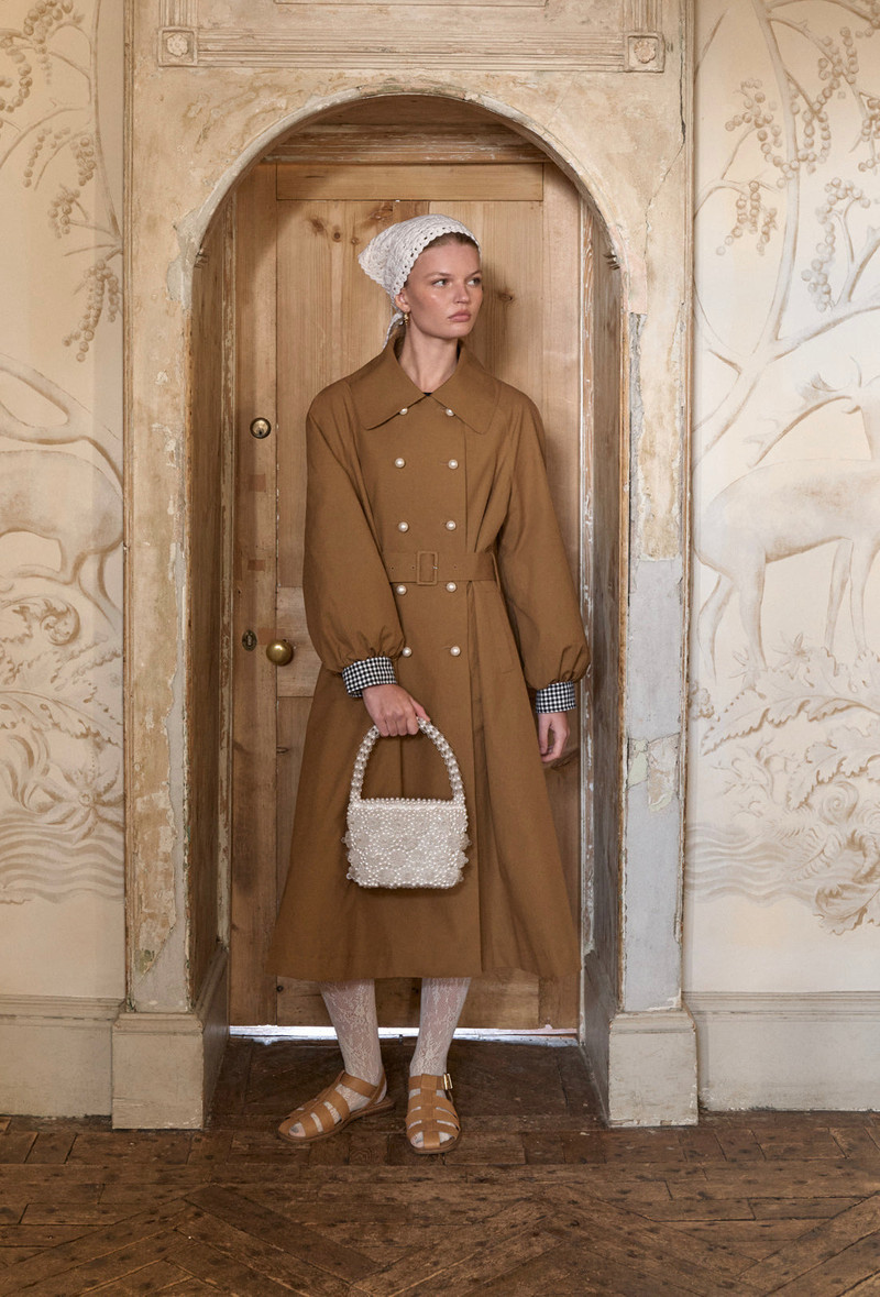 Birch Trench Coat - Tan/Black Gingham 1