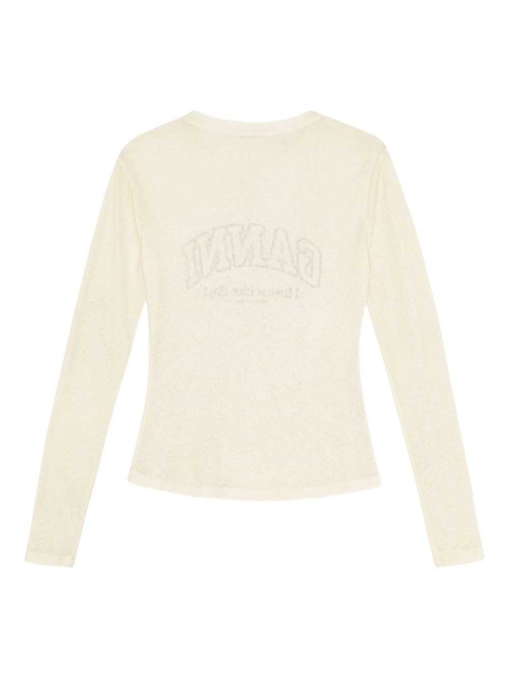 logo-print long-sleeve top - 6