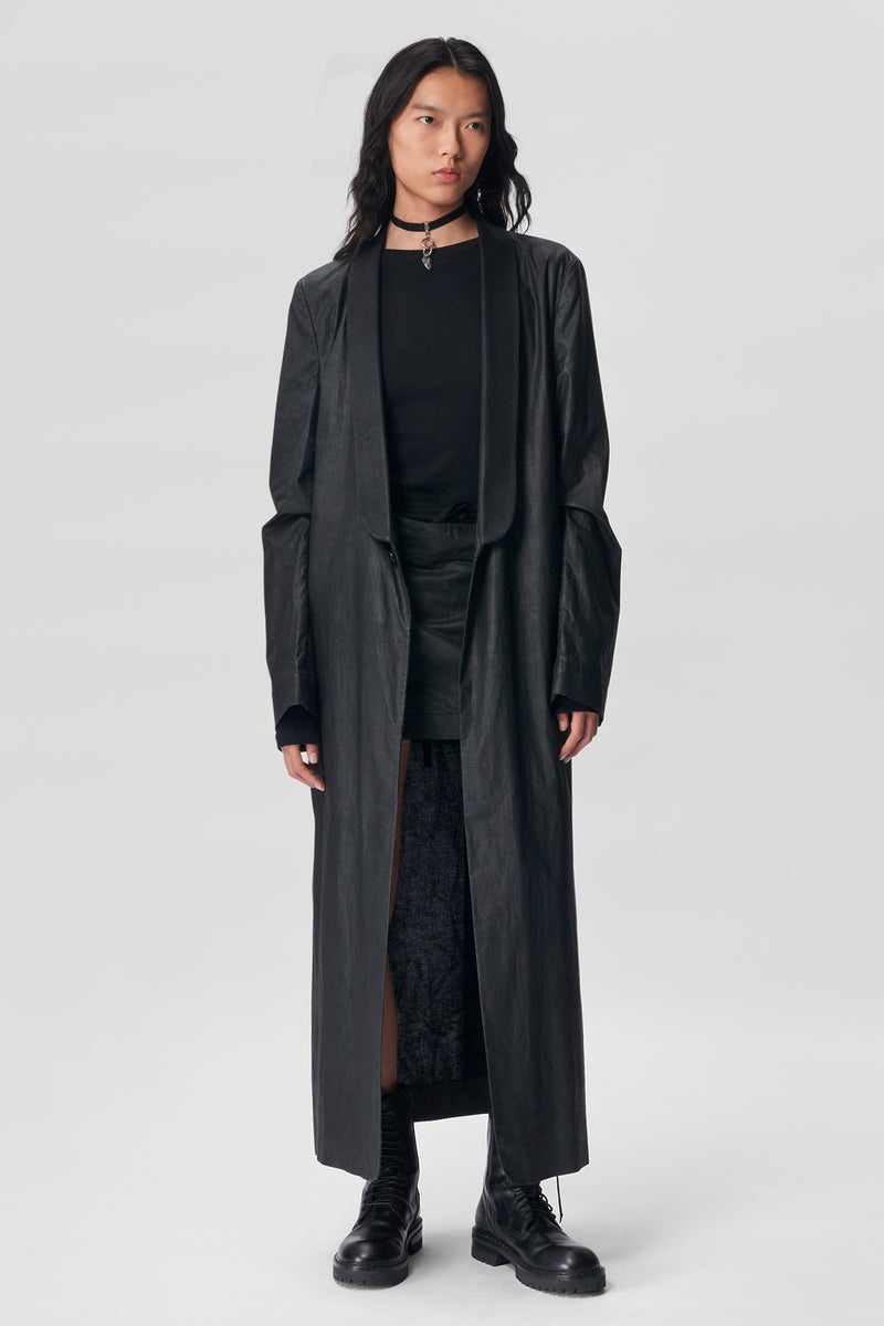 Machteld Long Straight Light Shawl Jacket - 4
