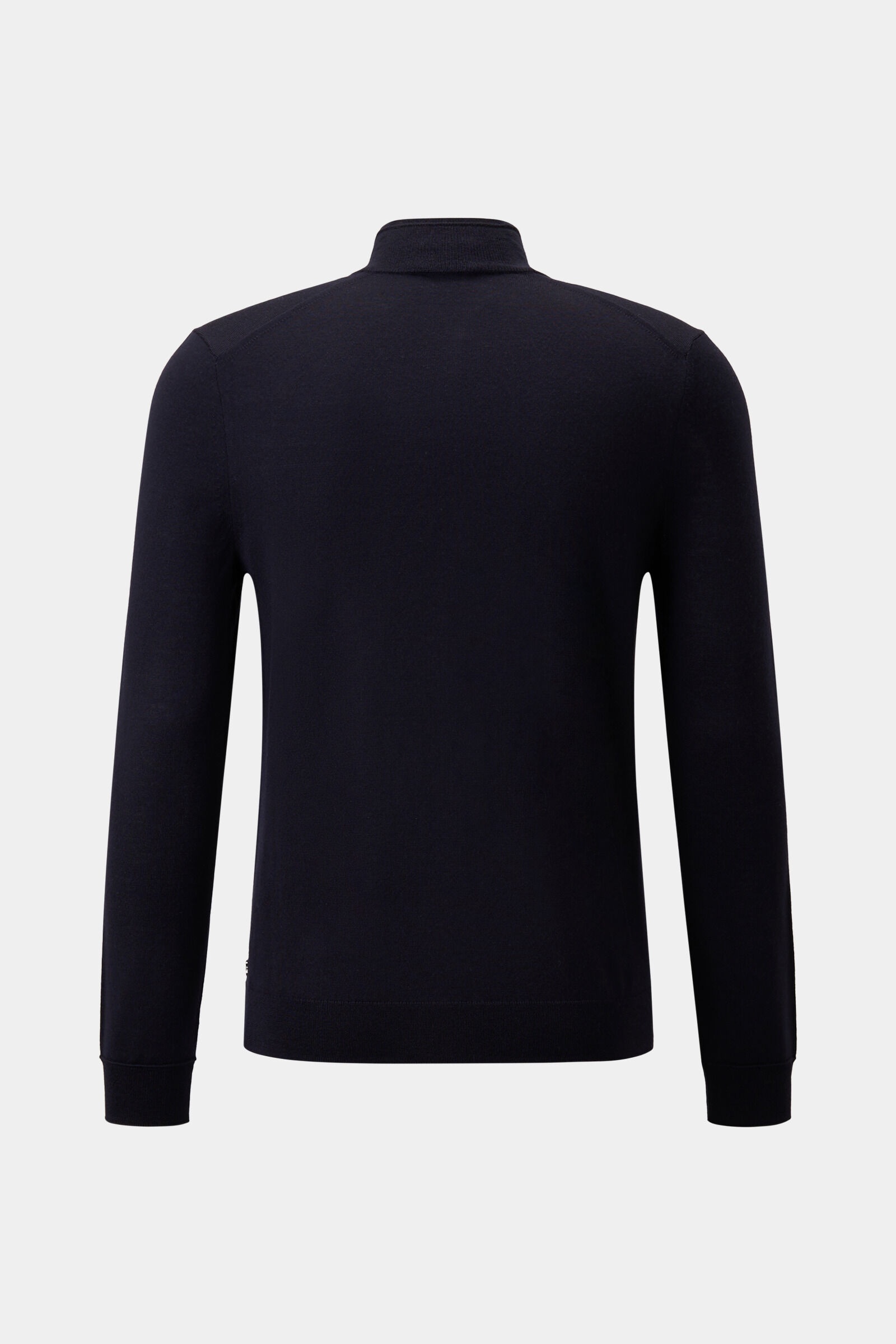 Ouri Half-zippered sweater in Navy blue - 5