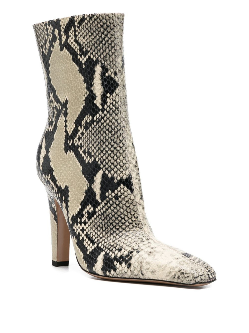 PARIS TEXAS Belle snakeskin pointed ankle boots outlook