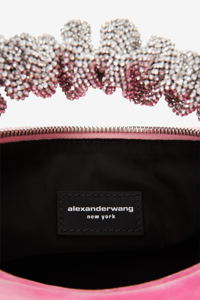 Alexander Wang scrunchie mini bag in velvet crystal outlook