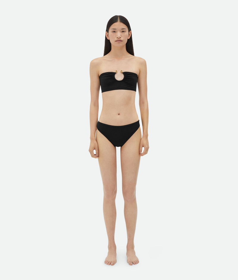 Stretch Nylon Bikini With Knot Ring 1