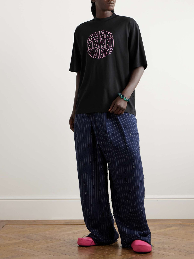 Marni Logo-Print Cotton-Jersey T-Shirt outlook
