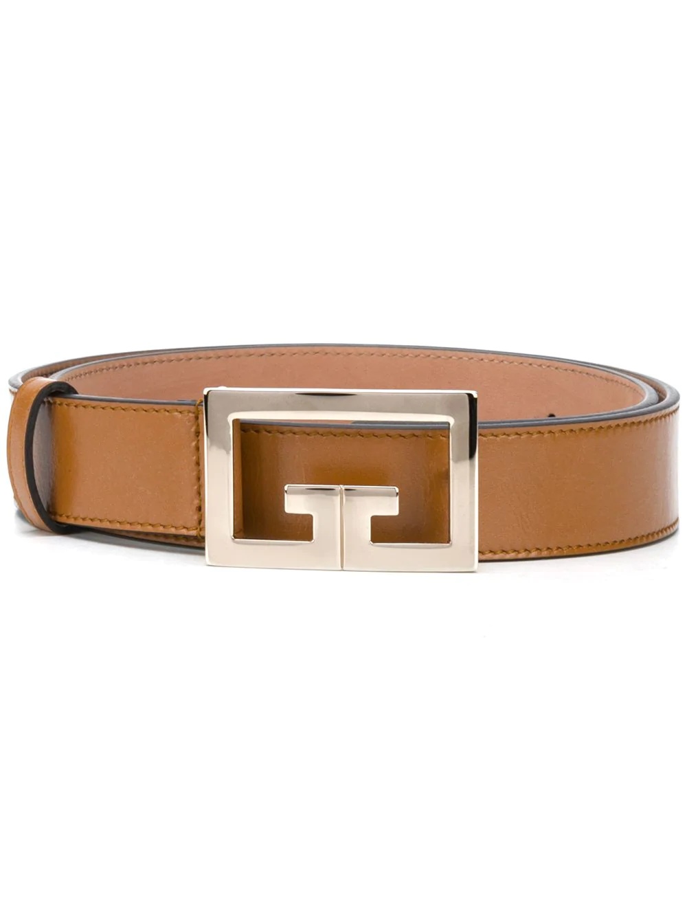 double G leather belt - 1