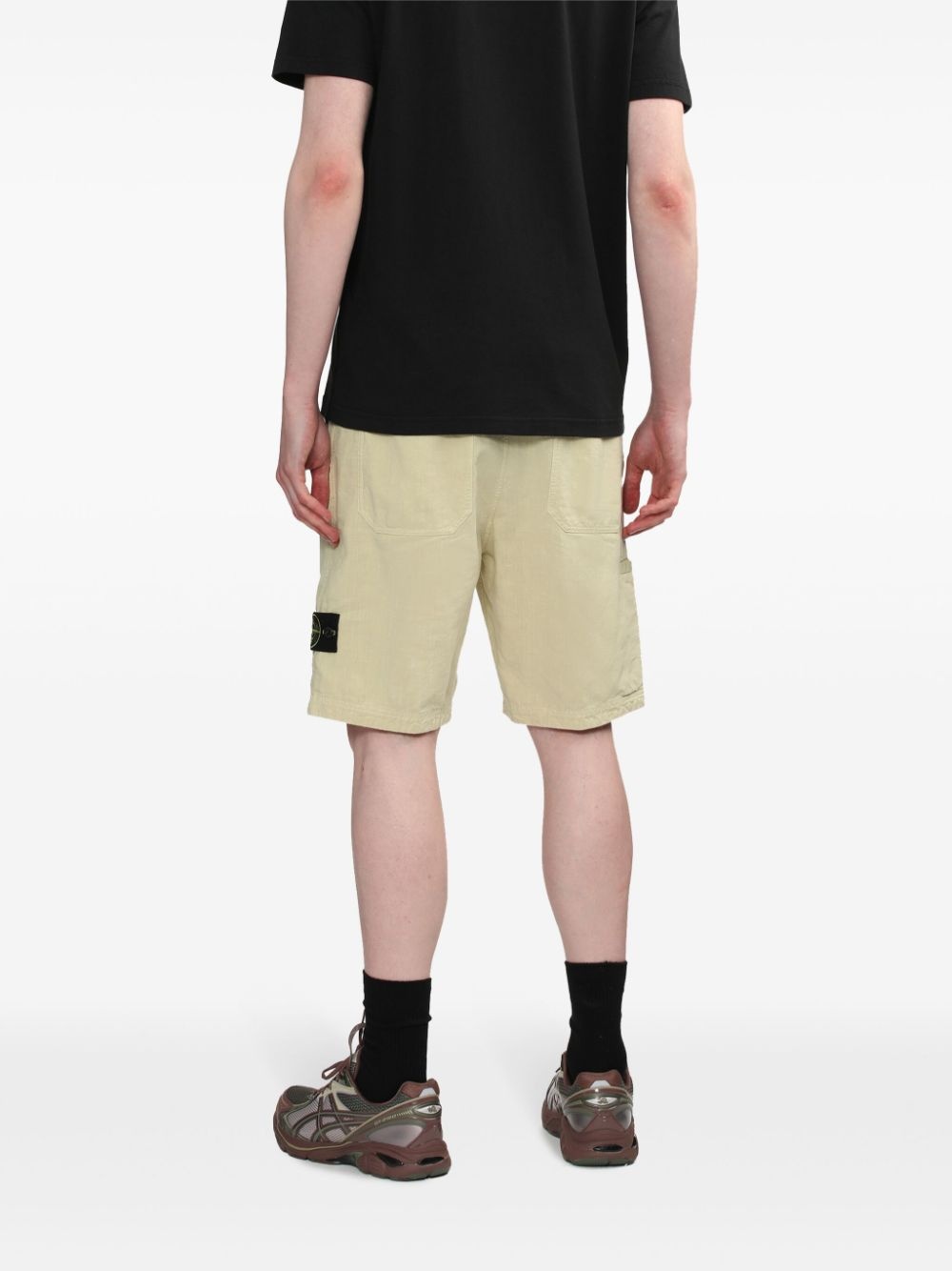 Compass-badge bermuda shorts - 4