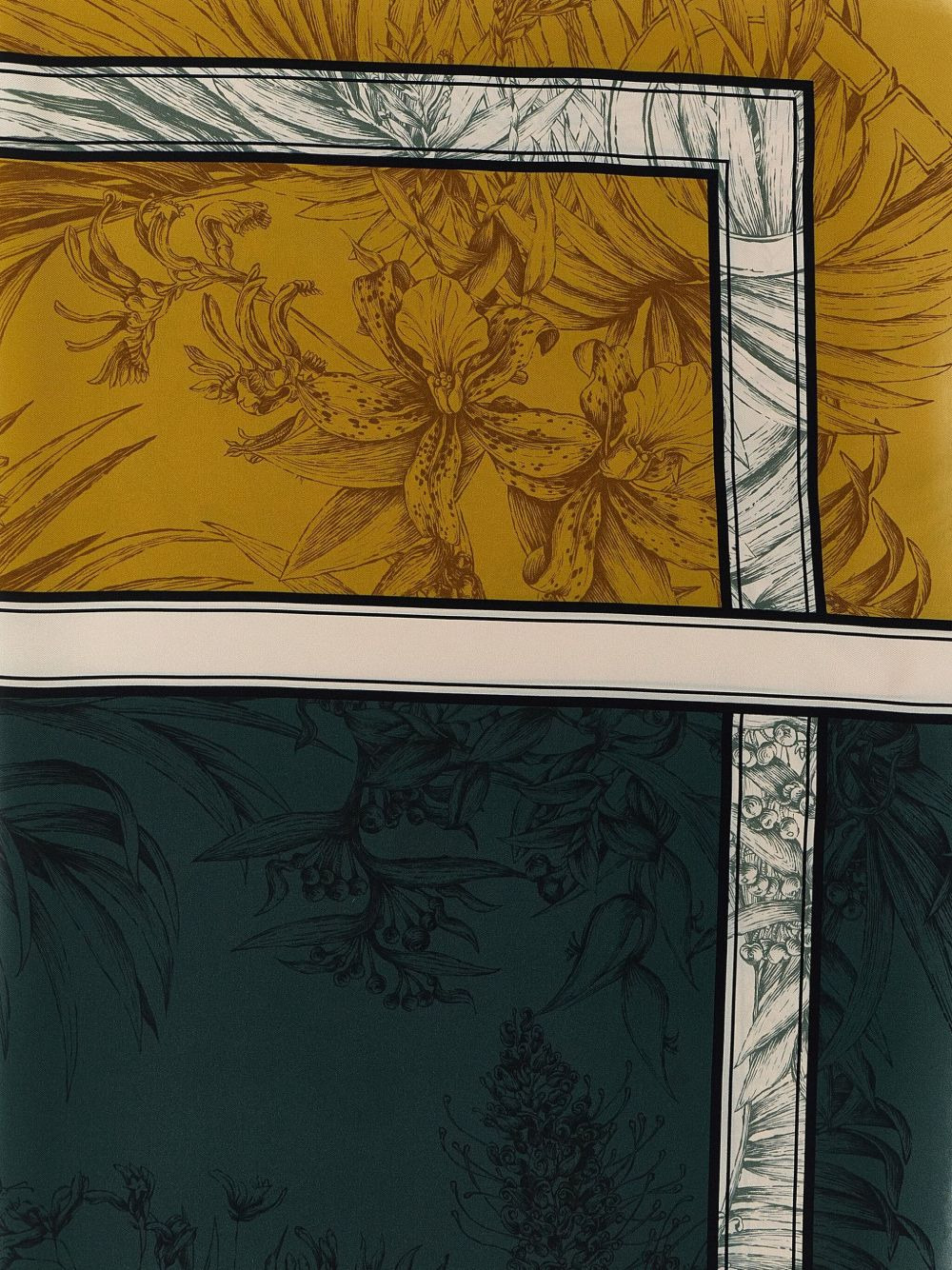 floral-print silk scarf - 3