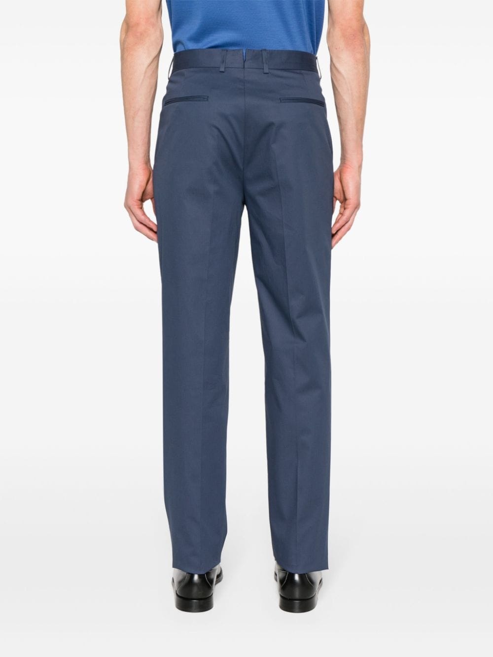 stretch-cotton tailored trousers - 4