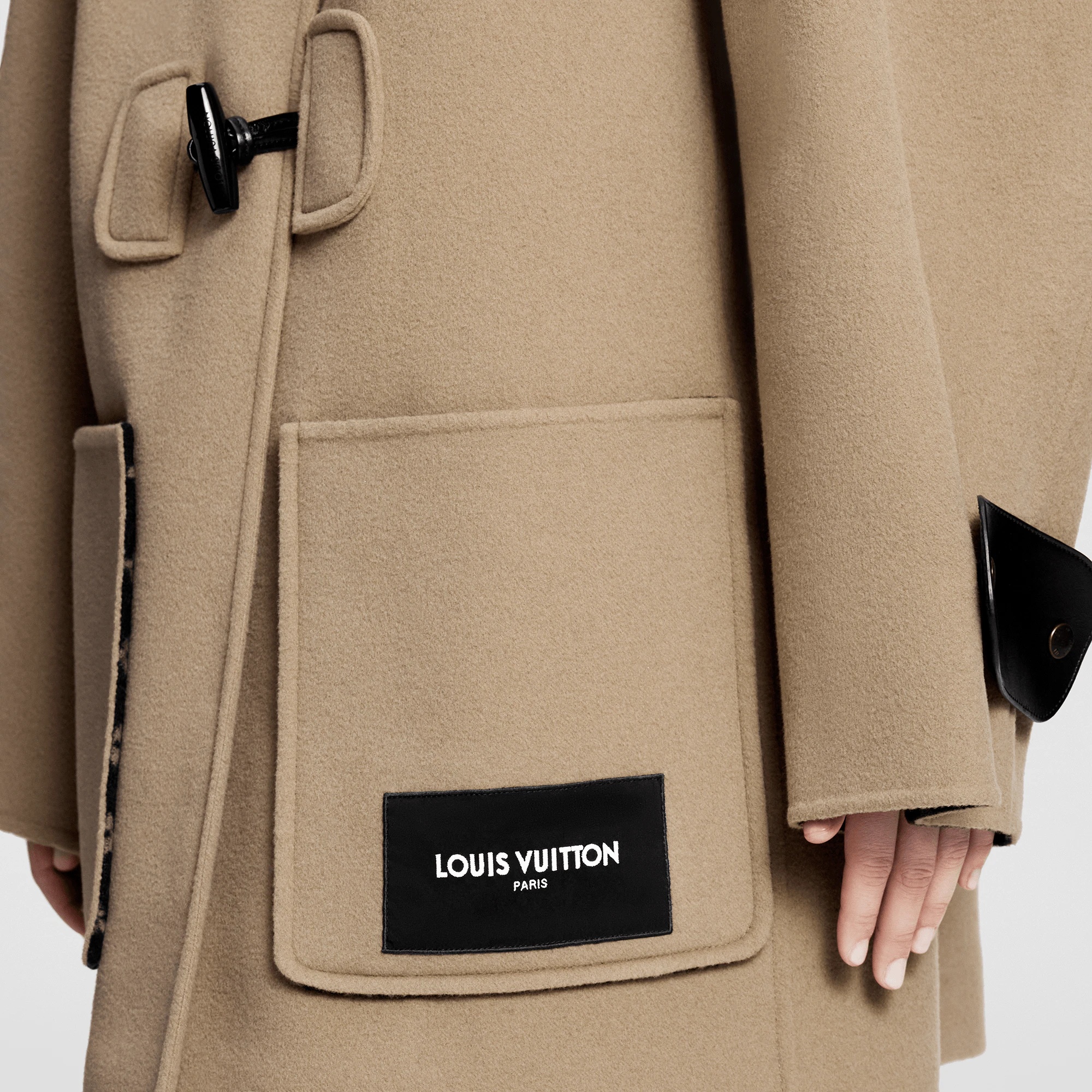 Monogram Accent Duffle Coat - 2