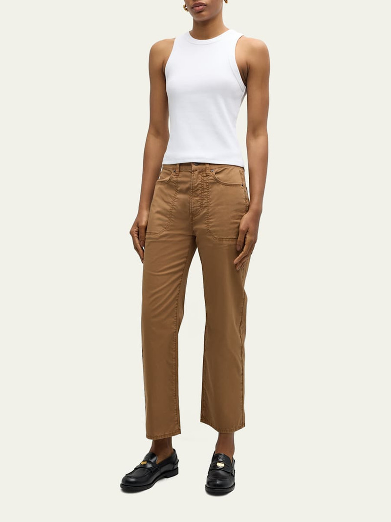 VERONICA BEARD Jordyn Cropped Tank Top outlook