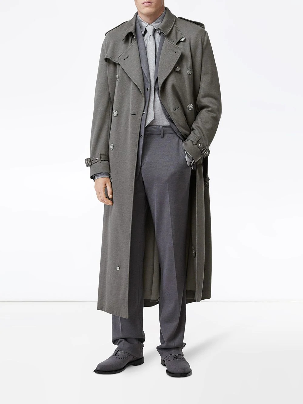 cargo pocket detail trench coat - 2