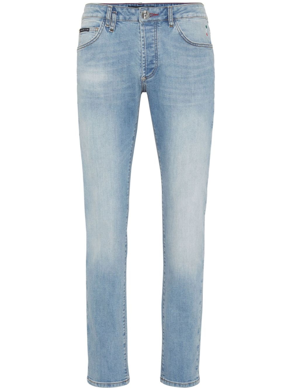 Skull slim-cut jeans - 1