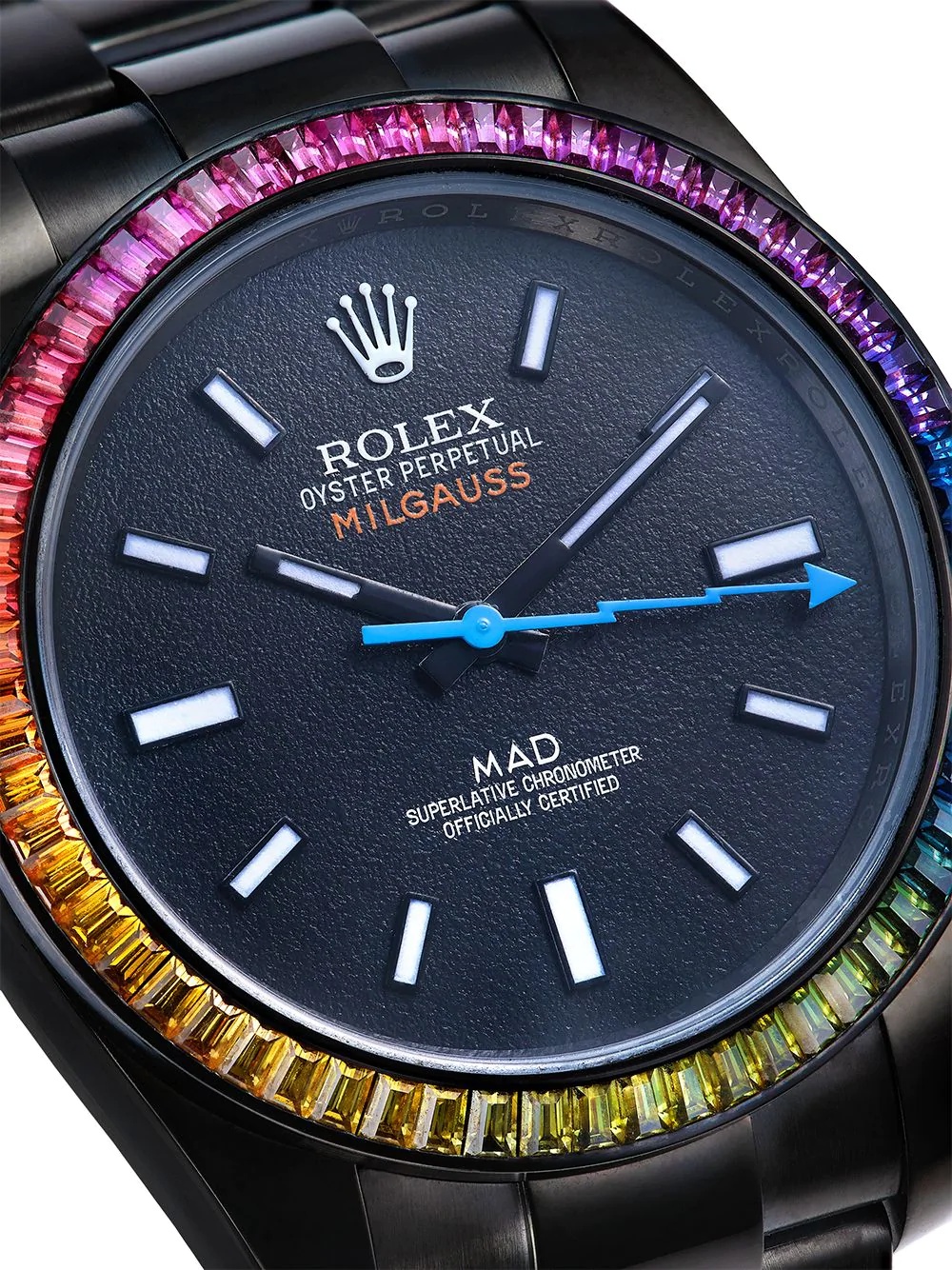 customised Rolex Milgauss Rainbow 35mm - 4