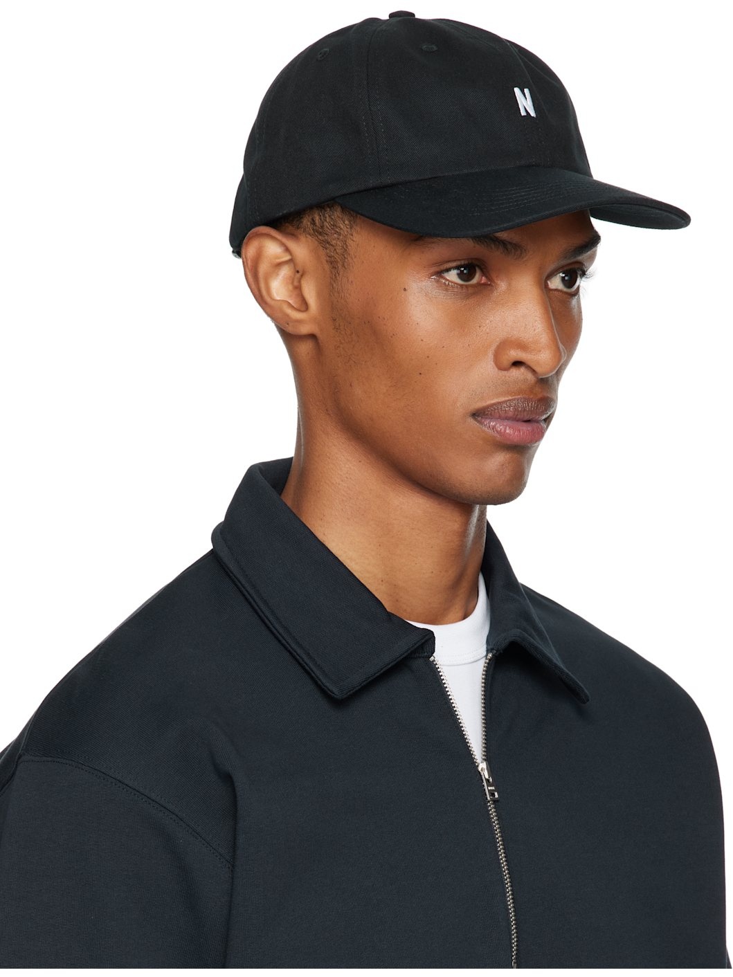 Black Twill Sports Cap - 2
