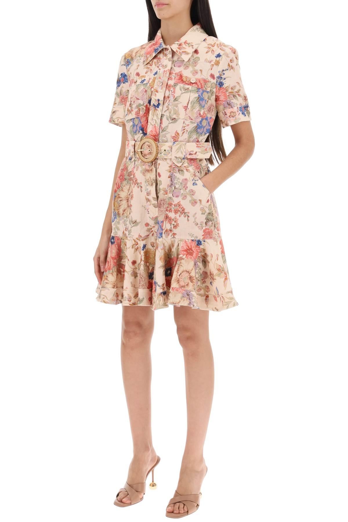 Zimmermann August Belted Linen Shirt Dress - 5