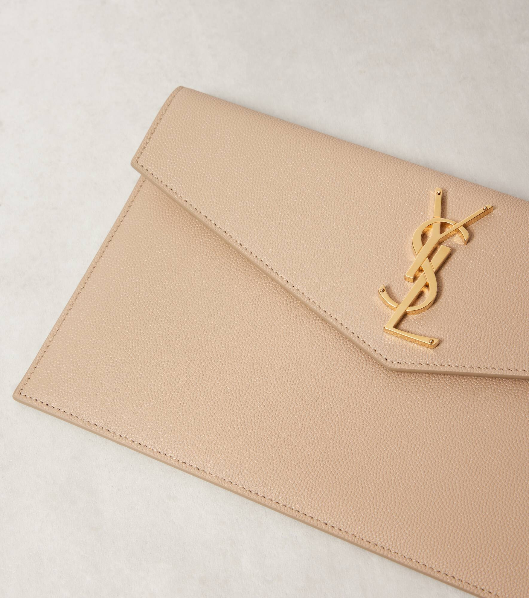 Uptown leather clutch - 6