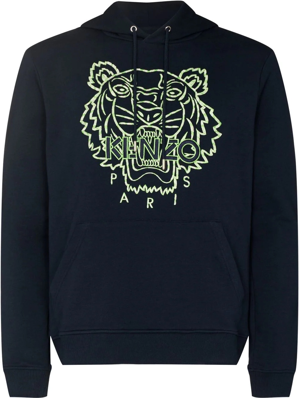 Tiger Head-print hoodie - 1