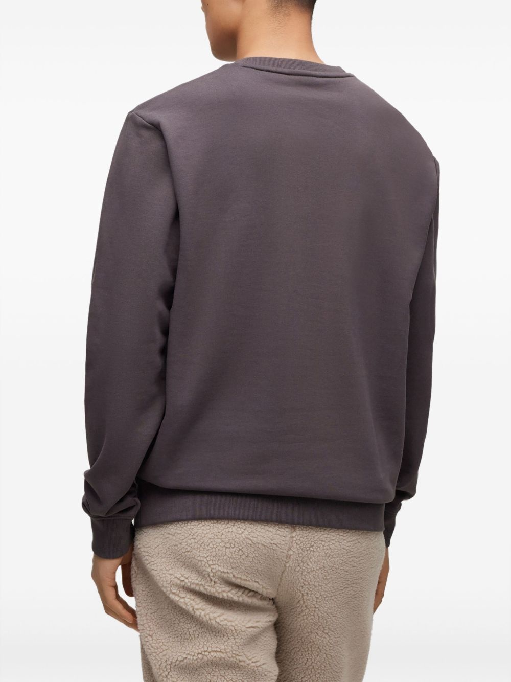 logo-print cotton sweatshirt - 4