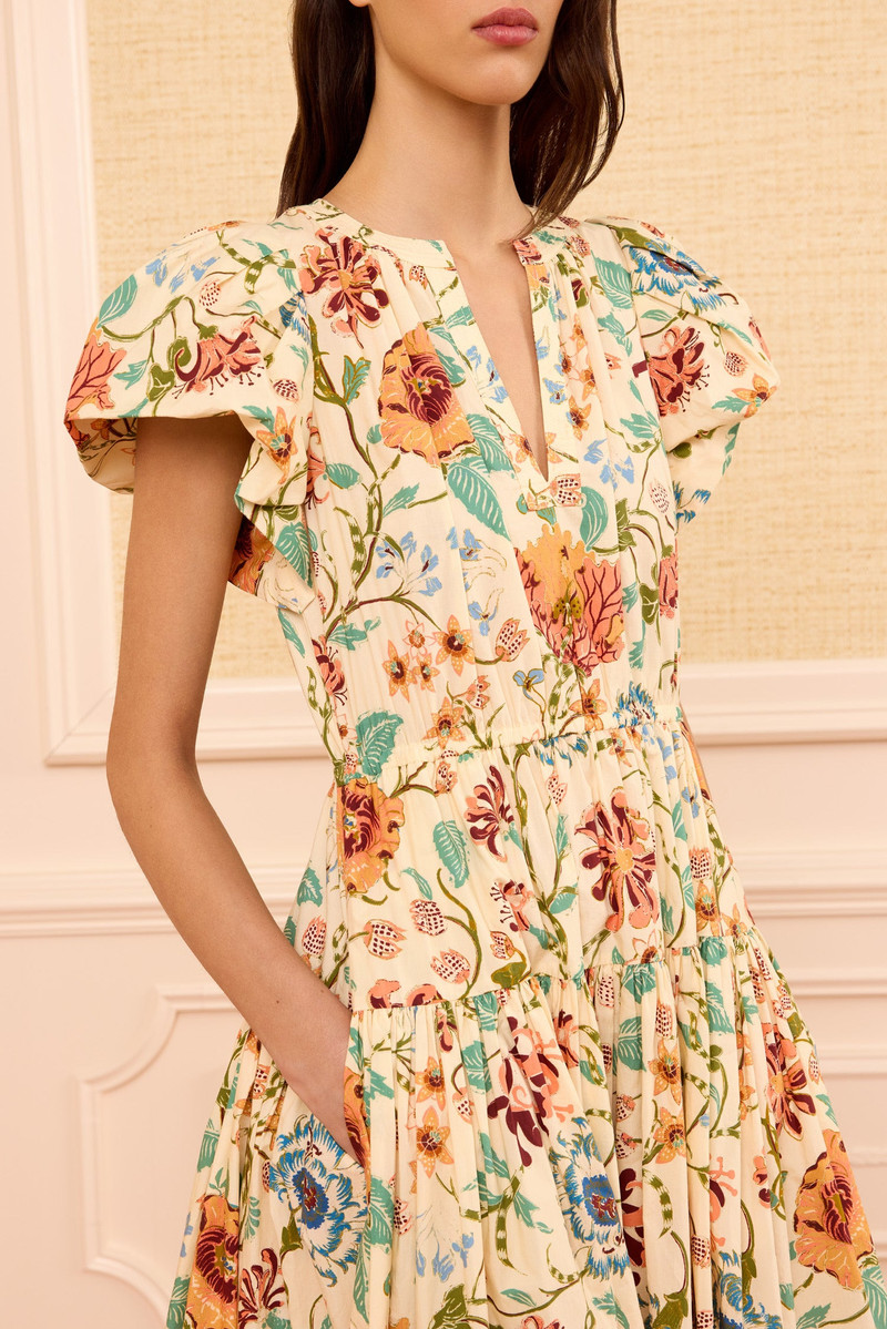 ULLA JOHNSON Marin Cotton Midi Dress outlook