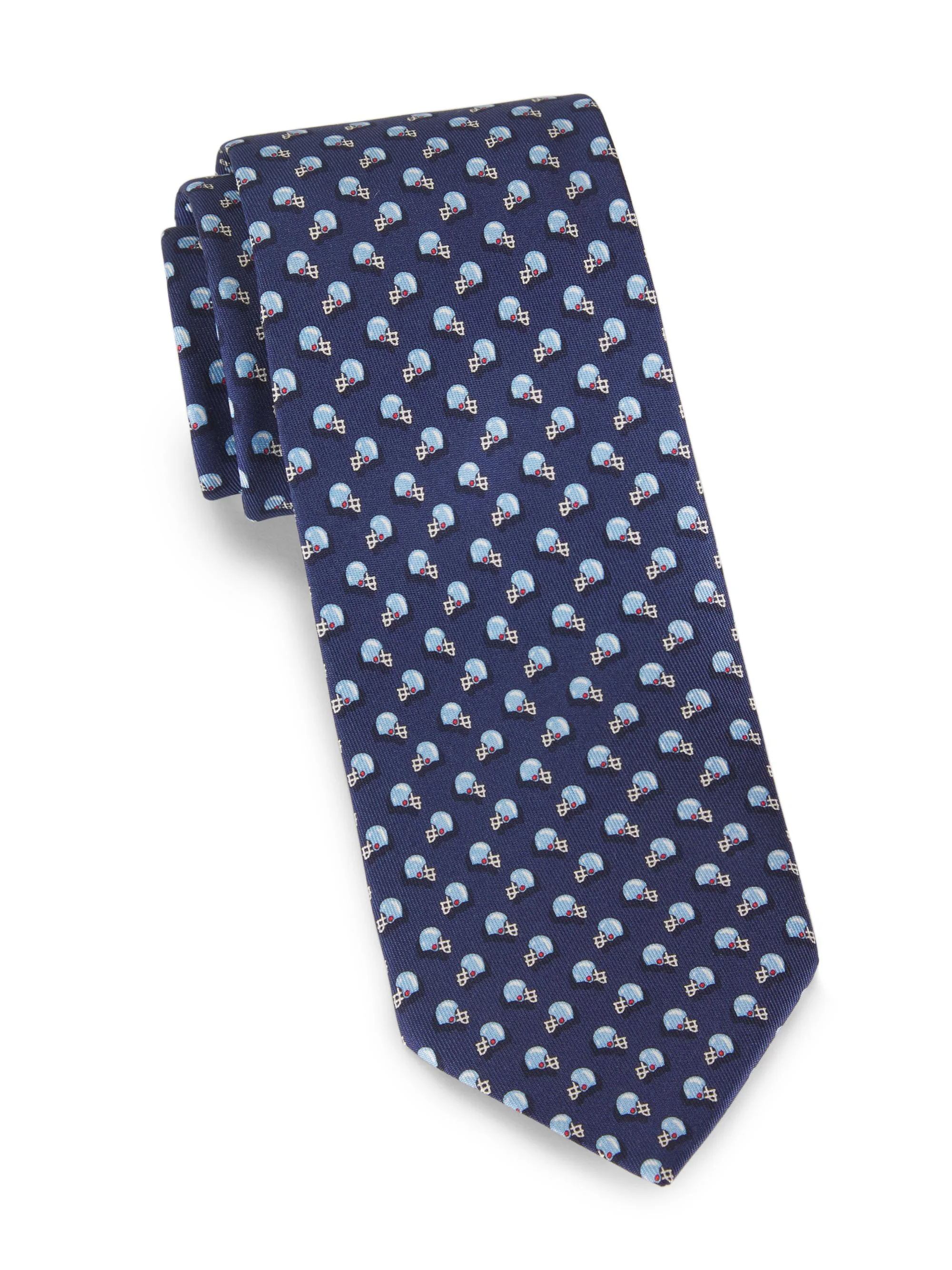 Men's Zona Silk Tie - Navy - 1