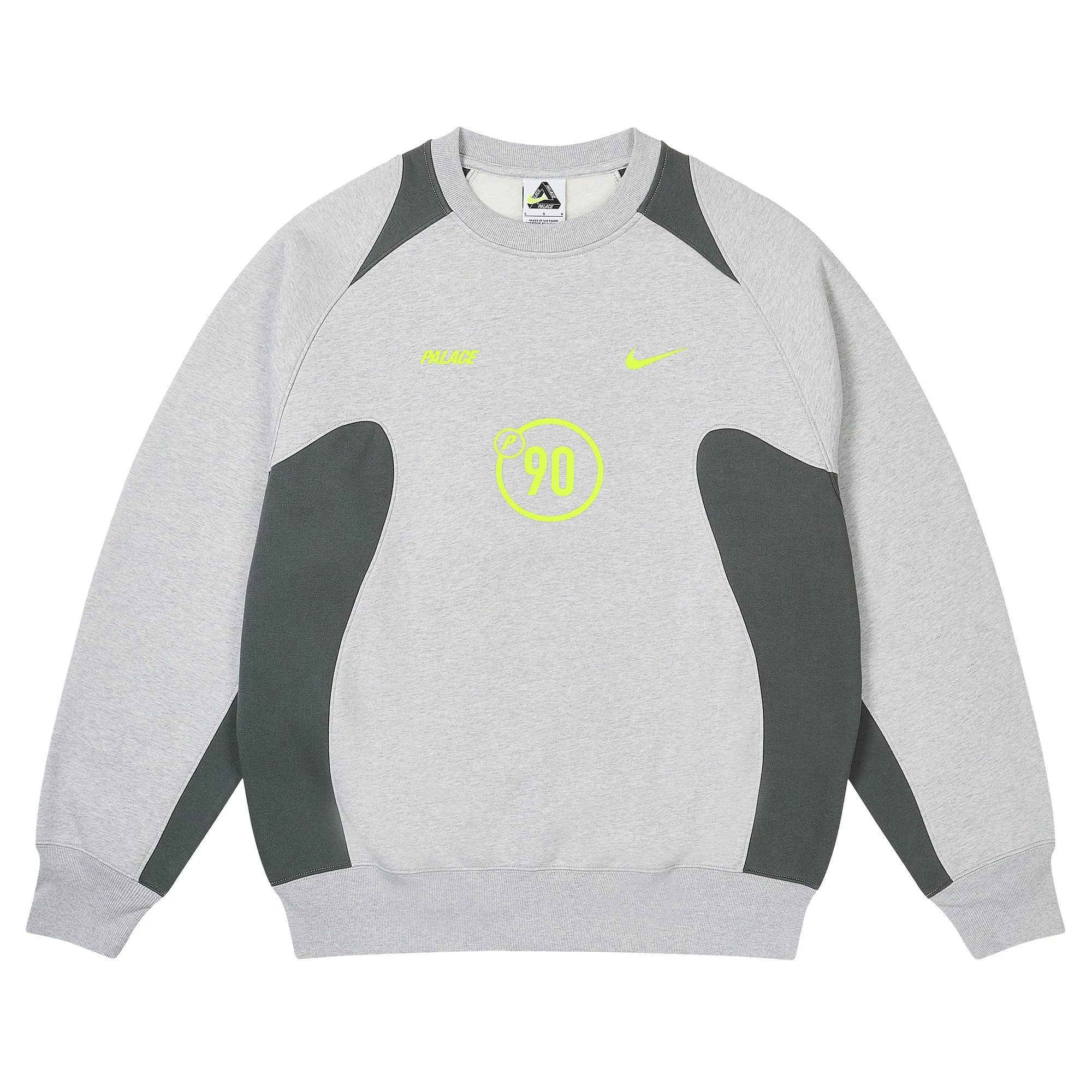 Palace x Nike Total P90 Crew 'Grey Marl' - 1