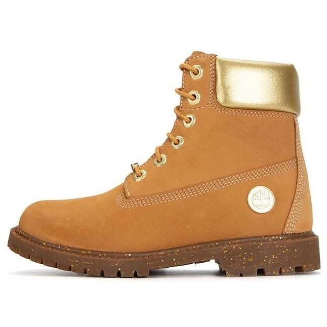 (WMNS) Timberland Heritage 6 Inch Waterproof Boots 'Wheat Nubuck with Gold' A5RS8231 - 1