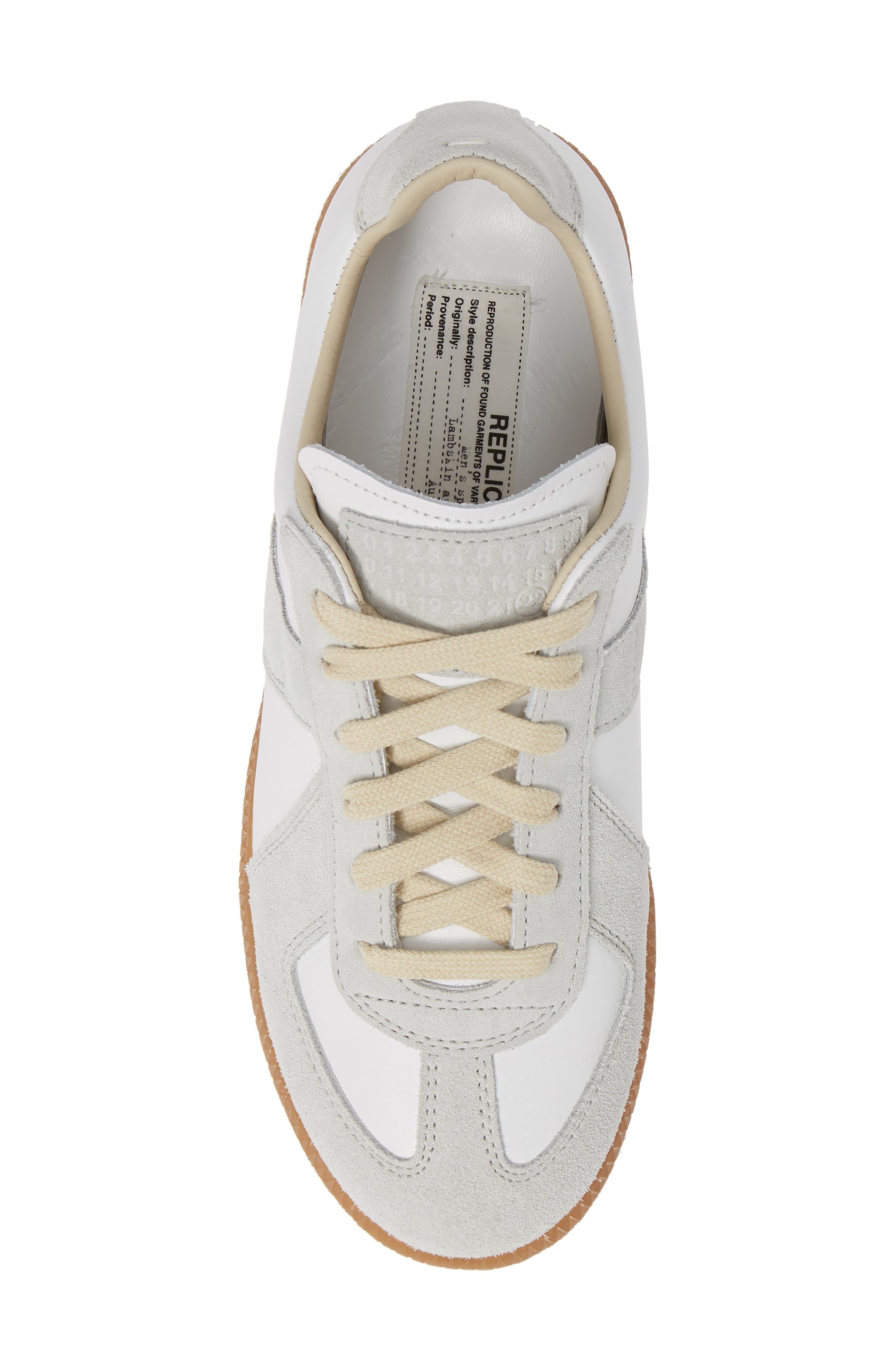 Maison Margiela Replica Low Top Sneaker in White at Nordstrom - 5