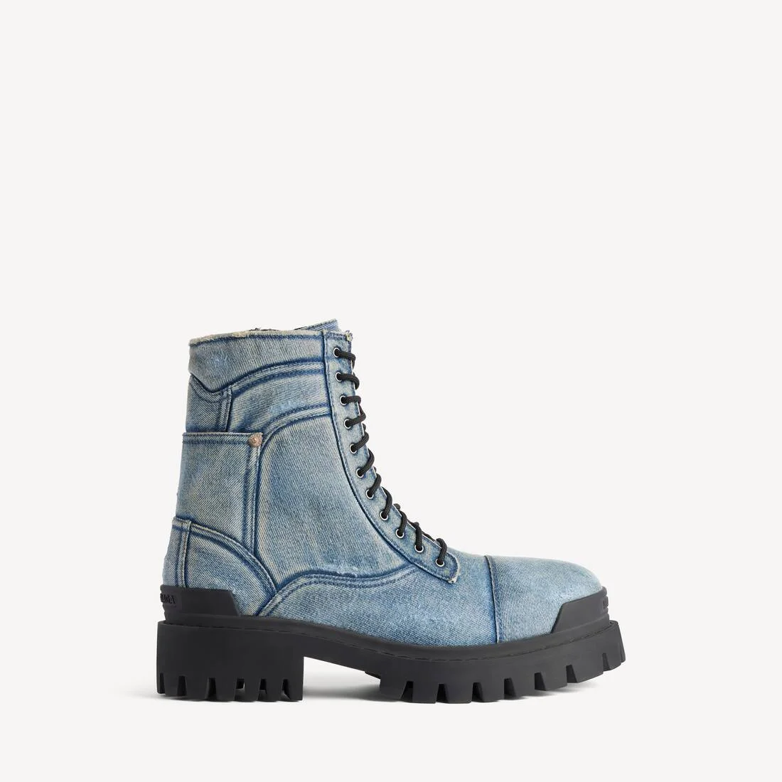 Men's Combat Strike Boot in Denim Blue - 1