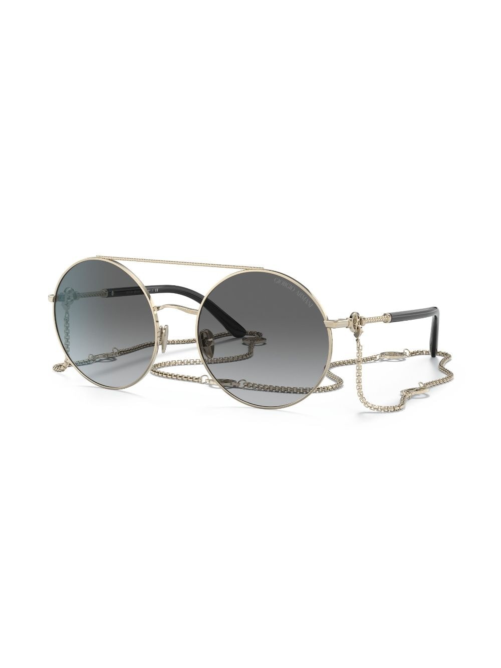 round-frame tinted sunglasses - 2