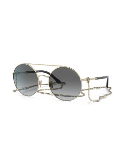 GIORGIO ARMANI round-frame tinted sunglasses outlook