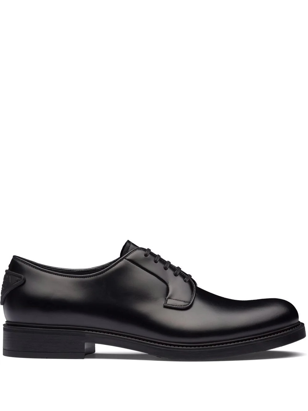 brushed-leather lace-up shoes - 1