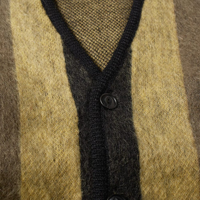 WACKO MARIA Wacko Maria Striped Mohair Cardigan outlook