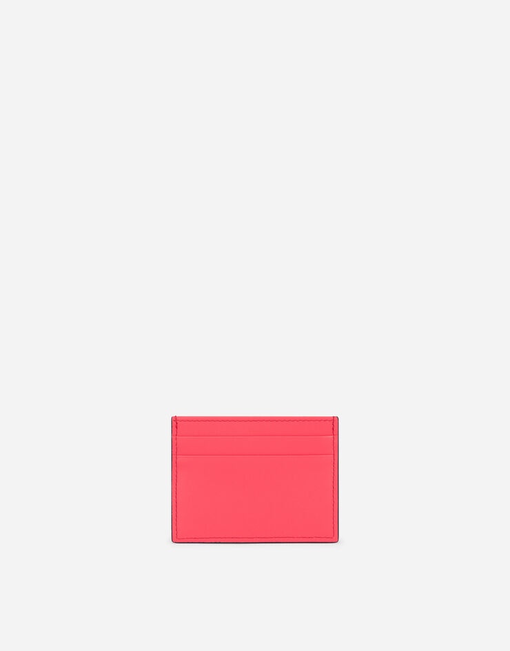 Calfskin card holder with DG logo - 3