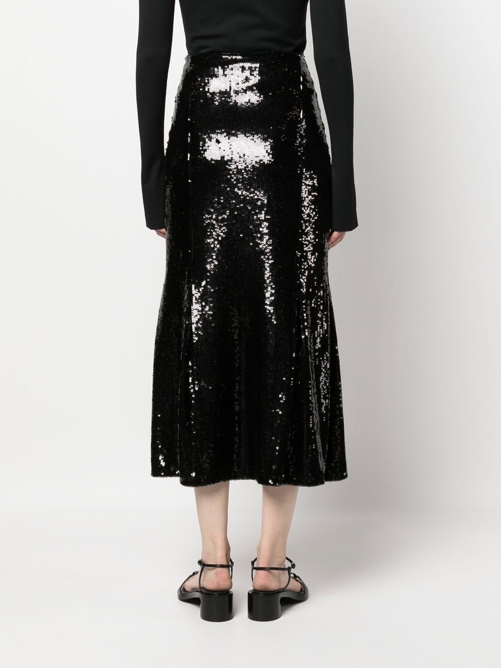 Levine high-waisted sequin skirt - 4
