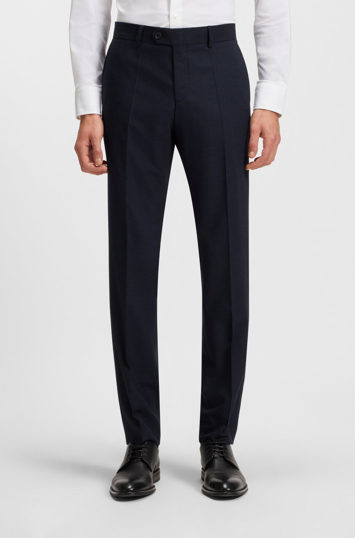 EXTRA-SLIM-FIT SUIT IN A MICRO-PATTERN WOOL BLEND - 6