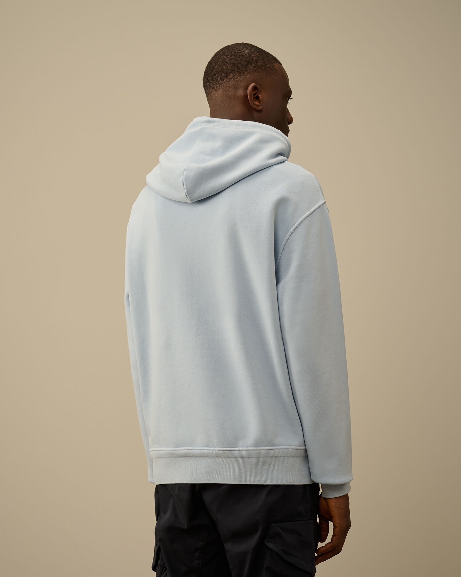 CP COMPANY｜SWEATSHIRTS (Cotton Diagonal Fleece Resist D C.P. Company Cotton Diagonal Fleece Resist Dyed Hooded Logo