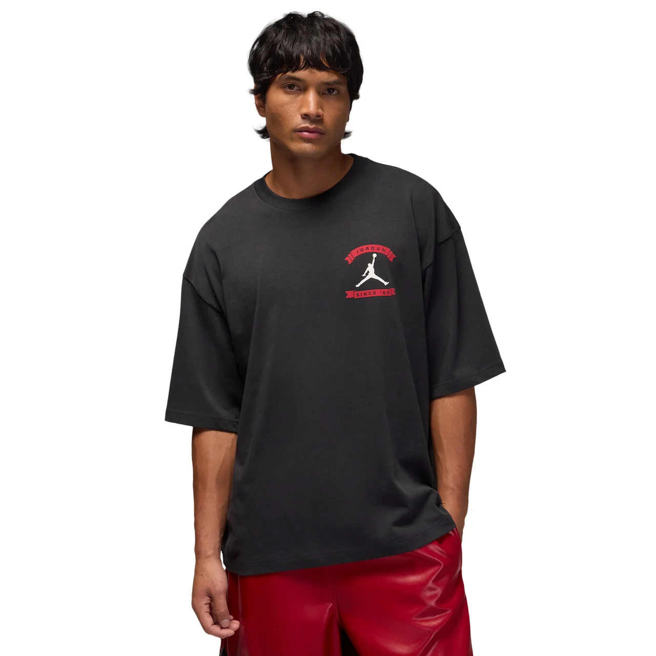 Jordan Mens Jordan MJ Reissue Oversized Short Sleeve Crew CLD - 1