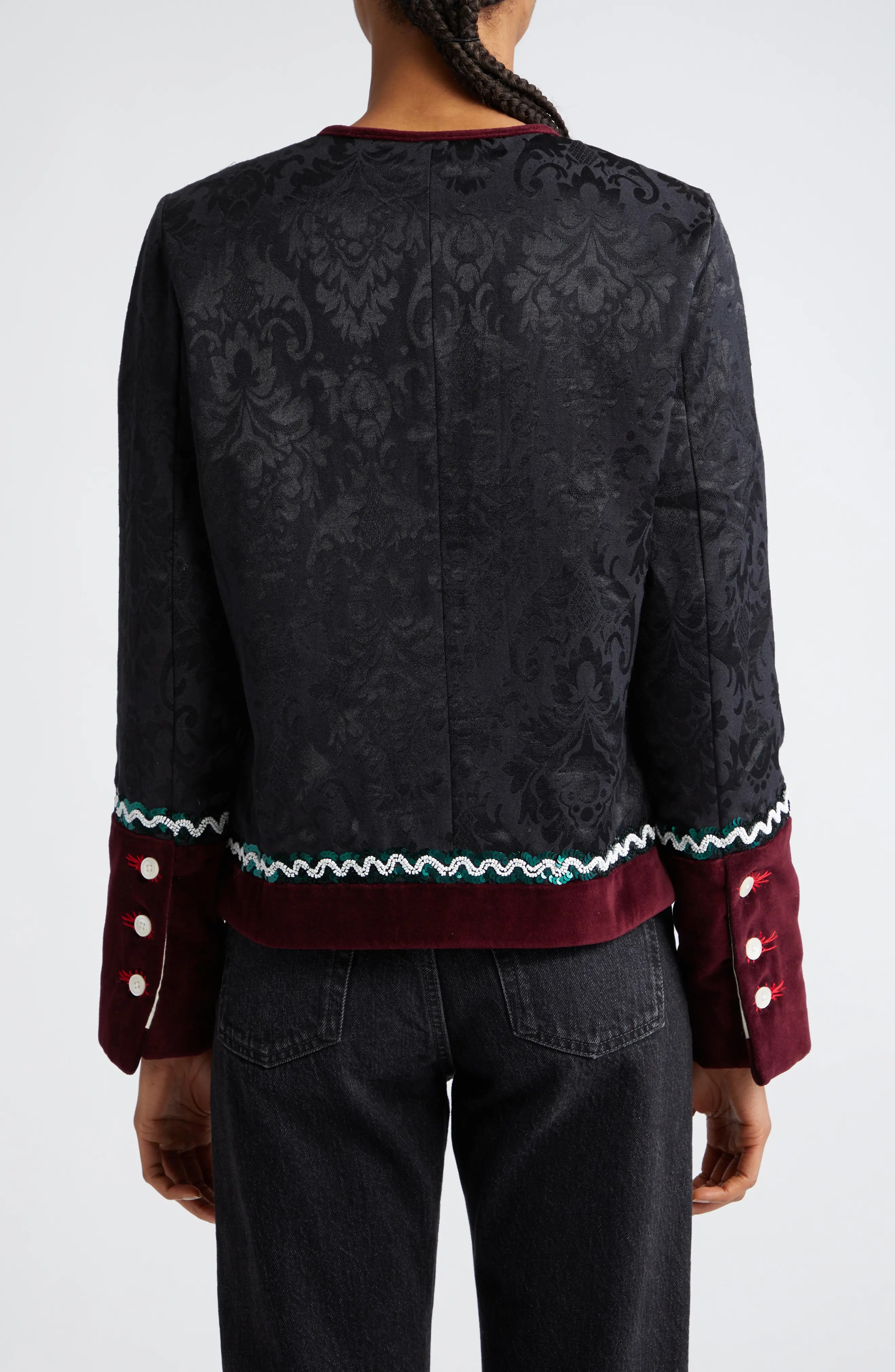 Dusk Brocade Rice Jacket - 2