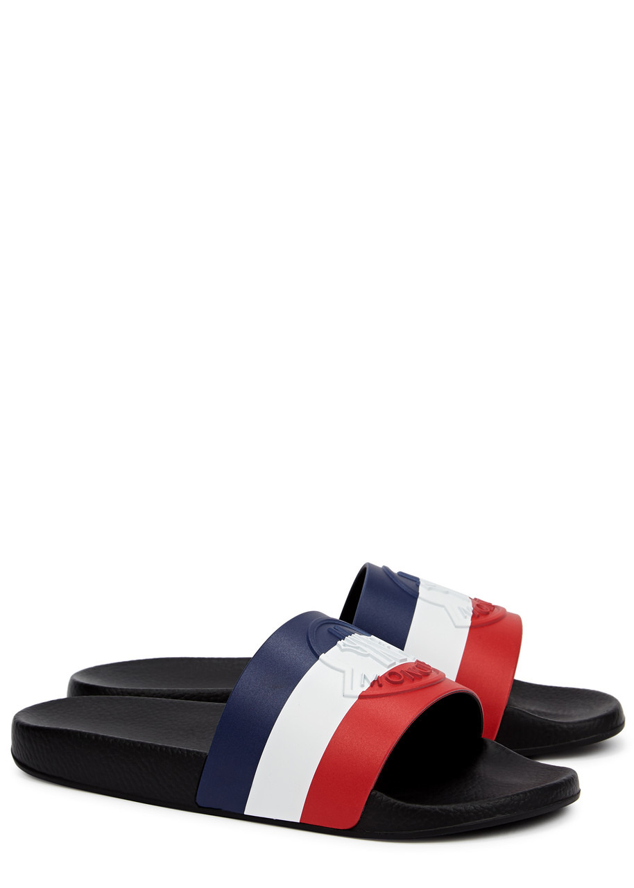 Basile striped rubber sliders - 2