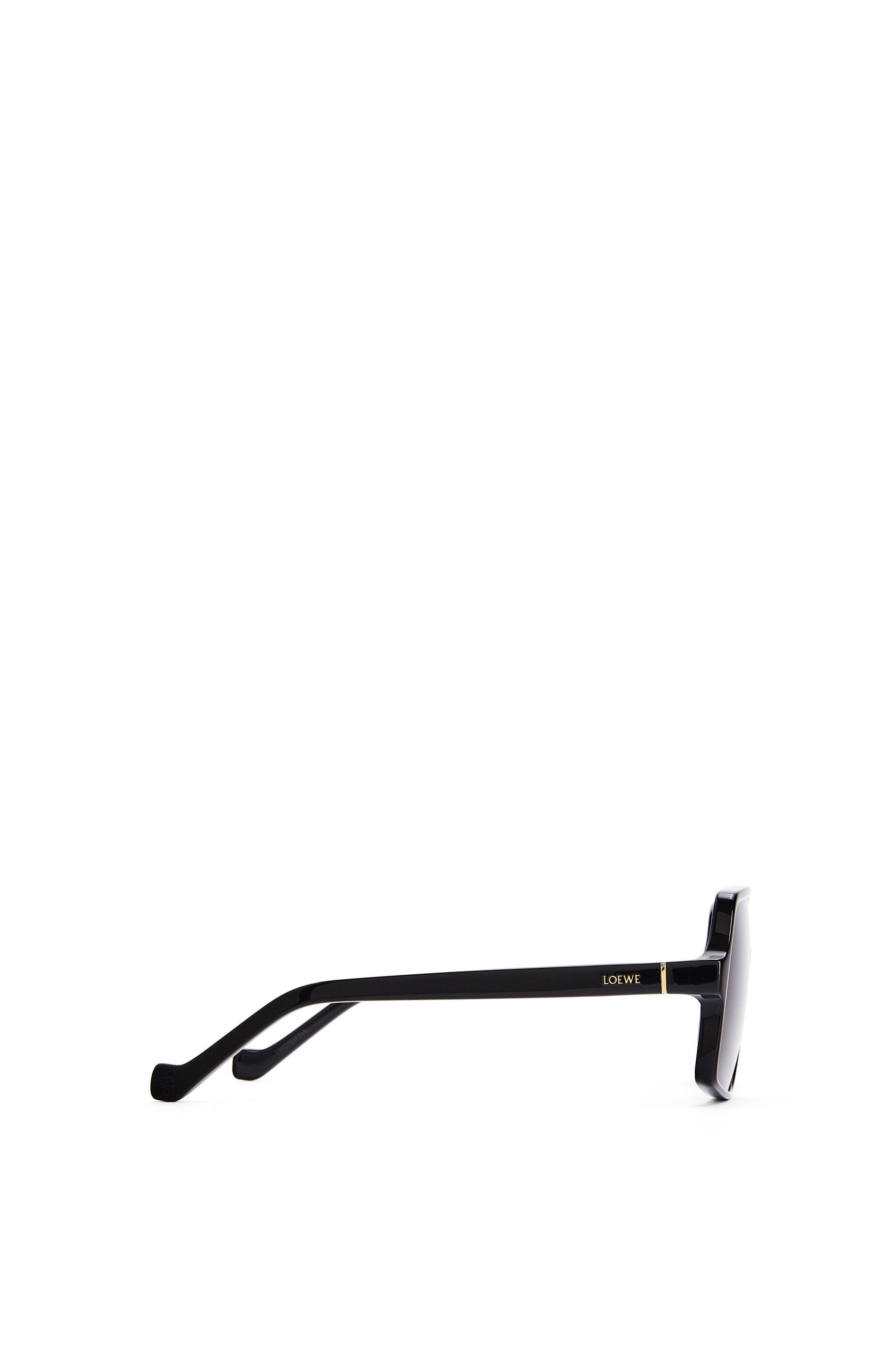 Thin acetate pentagon sunglasses - 4