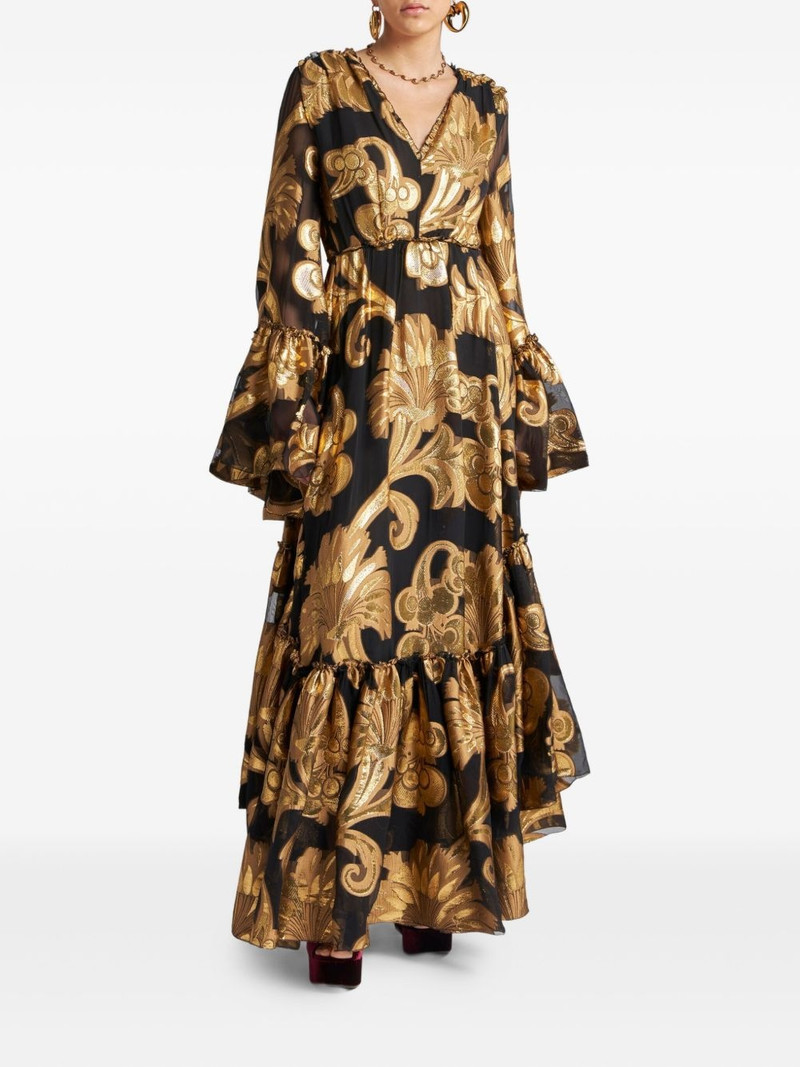 Etro ruffled dress outlook